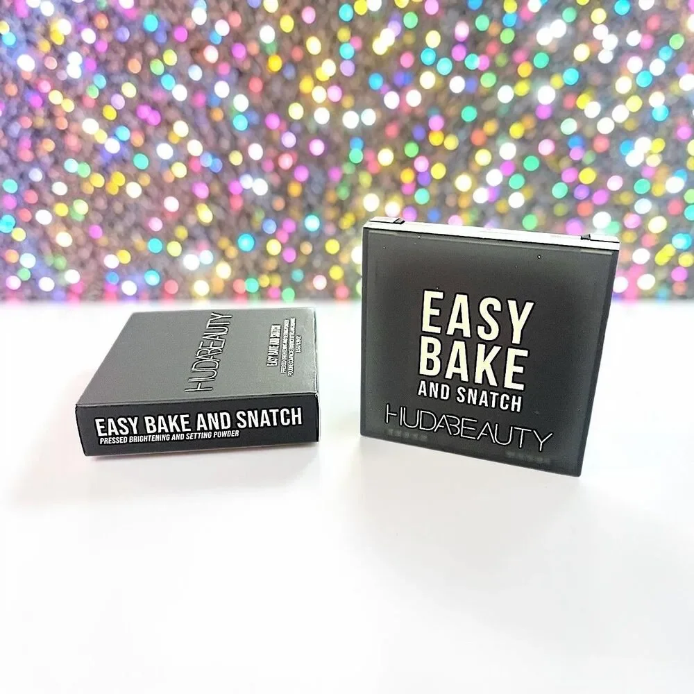 HUDA BEAUTY Easy Bake & Snatch Pressed Brightening Powder PEACH PIE NIB 0.29 oz